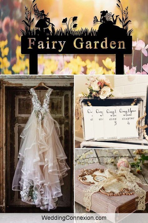 Make your fairy garden wedding decor look like it’s straight out of a storybook and create an unforgettable day for you and your guests. Visit us at WeddingConnexion.com for inspiration and tips you need to bring your unique, enchanted fairy garden wedding to life. Fairy Tail Theme Wedding, Diy Fairy Wedding, Whimsical Wedding Diy, Whimsical Decor Wedding, Simple Fairy Wedding, Enchanted Fairy Wedding, Fairy Wedding Decor, Fairy Garden Wedding Ideas, Fairy Inspired Wedding