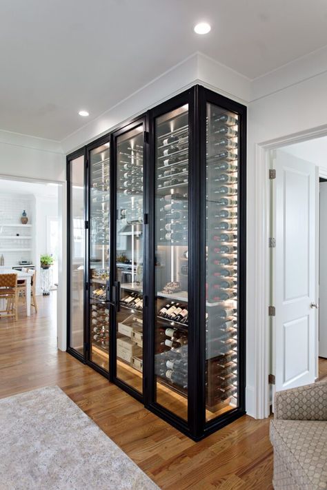 Wine Cellar Wall, Wine Storage Wall, Wine Room Design, Cellar Ideas, Cellar Doors, Wine Cellar Basement, Glass Wine Cellar, High Point Furniture Market, Wine Cellar Door