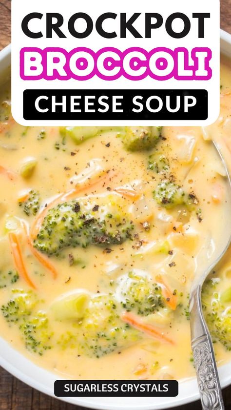 Discover the comforting delight of homemade Crockpot Broccoli Cheese Soup that will quickly become a family favorite. This easy-to-make recipe is packed with nutritious broccoli and rich, creamy goodness, perfect for cozy winter evenings or a satisfying lunch on the go. Cream Of Broccoli And Cheddar Soup, Copycat Potbelly Broccoli Cheese Soup, Slow Cooker Broccoli Cheese Soup Healthy, 21 Day Fix Broccoli Cheese Soup, Broccoli Cheese Soup Thick, Crockpot Broccoli Cheese Soup Panera, Best Broccoli Cheese Soup Crock Pots, Broccoli Cheese Soup Easy Crock Pots, Broccoli Soup Crockpot Easy