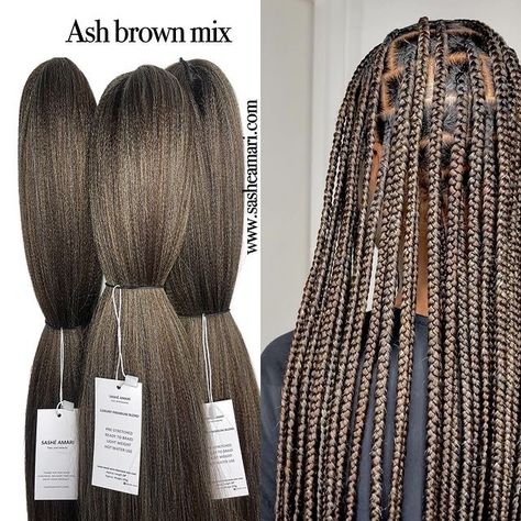 Ash Brown Braids, Braids Colors, Cute Box Braids, Cute Box Braids Hairstyles, Box Braid, Cute Box, Box Braids Hairstyles, Braids Hairstyles, Fashion Styles