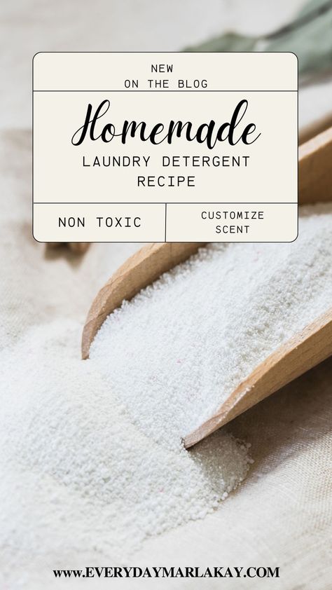 Easy Homemade Laundry Detergent Recipe – Looking for a non-toxic, homemade laundry detergent that actually works? This natural powder detergent, made with borax, baking soda, and washing soda, is easy to make and smells amazing! Customize it with essential oils for your perfect scent. #Homemade #DIY #Natural #LaundryDetergent Detergent Recipe Laundry, Recipe For Laundry Detergent, Borax And Washing Soda Laundry Detergent, Borax Baking Soda Laundry, Clean Homemade Laundry Detergent, Laundry Detergent Recipe Powder, Diy Powdered Laundry Detergent, Diy Washing Powder Natural Homemade Laundry Detergent, Best Powder Laundry Detergent