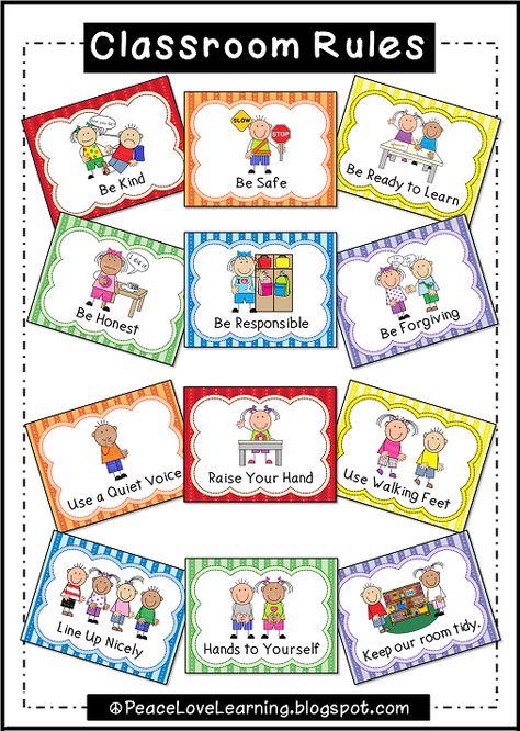 Adorable Classroom Rules Posters with pictures that really illustrate expectations. Kindergarten Classroom Rules, Preschool Classroom Rules, Preschool Rules, Peraturan Kelas, Classroom Rules Poster, Classroom Expectations, Class Rules, Classroom Behavior Management, Classroom Organisation