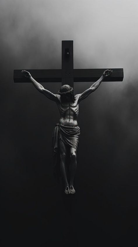 Christian Cross Wallpaper Aesthetic, Dark Jesus Wallpaper, Jesus Crucified Wallpaper, Wallpaper Katolik, S Wallpaper Letter Iphone, God Profile Picture, Iphone Wallpaper Jesus, Jesus Black And White, Catholic Wallpaper Iphone