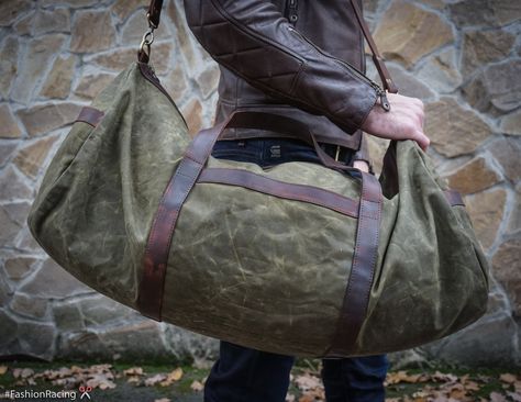 Waxed Canvas Duffle Bag, Duffle Bag For Men, Mens Duffle Bag, Canvas Duffel Bag, Canvas Duffle Bag, Leather Duffel Bag, Leather Duffel, Travel Duffle Bag, Leather Duffle Bag