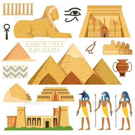 Pyramid of egypt. History landmarks. Cultural objects and symbols of egyptians. Egyptian landmark pyramid architecture, vector ill Egyptian Pyramids Drawing, Ancient Egypt Illustration, Egypt Illustration, Egypt Crafts, Egypt Design, Book Drawings, Egyptian Architecture, Starověký Egypt, Egypt Project