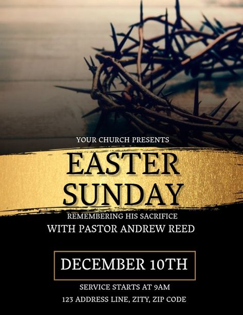 Easter Poster Design, Online Church, Easter Poster, Resurrection Sunday, Sunday Church, Church Poster Design, Church Poster, Church Graphic Design, Event Flyers