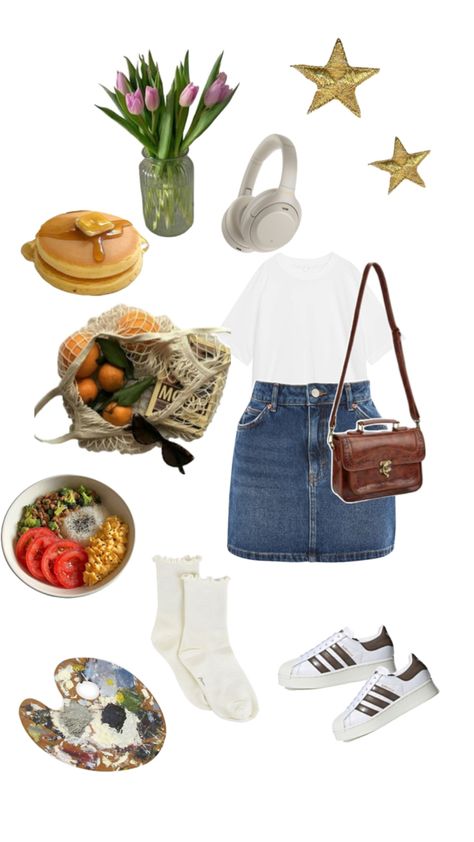 cute comfy simple outfit to chill on week end have breakfast and have a grocery store trip then go home and make lunch and spend the rest of the day painting Make Lunch, Day Painting, Making Lunch, End Of Days, Simple Outfit, Cute Comfy, Week End, Grocery Store, Simple Outfits