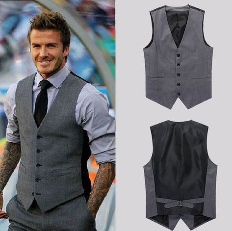 Grey Vest Outfit, Waistcoat Fashion, Mens Vest Fashion, Groom Dress Men, Formal Men Outfit, Mens Fashion Blazer, Dress Suits For Men, Designer Suits For Men, Vest Designs