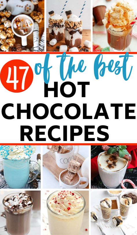 Hot Cocoa Recipes, Best Hot Chocolate Recipes, Hot Cocoa Mix Recipe, The Best Hot Chocolate, Best Hot Chocolate, Hot Chocolate Cocoa, Hot Cocoa Recipe, Cup Of Hot Chocolate, Delicious Hot Chocolate