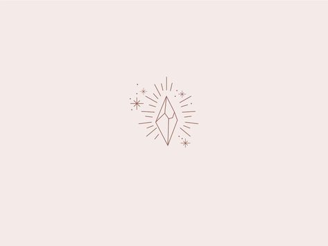 Minimal Crystal Illustration by MinimalMarks on Dribbble Models Drawing, Crystal Illustration, Crystal Tattoo, Crystal Logo, Henna Designs Easy, Simple Henna, Inspirational Tattoos, Copic, Henna Designs