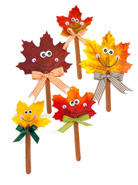 Fall Leaf People Puppet Craft Fall Leaves Craft, Leaf Crafts Kids, Leaf People, Puppet Craft, Autumn Leaves Craft, Preschool Crafts Fall, November Crafts, October Crafts, Fun Fall Crafts