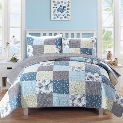 Home Fashion Design Fiore Quilt Set Size: Full/Queen Twin Bedspreads, Lightweight Bedding, Luxury Quilts, Floral Quilt, Quilted Bedspreads, Bed Sets, Bedspread Set, Quilt Set, Reversible Quilt