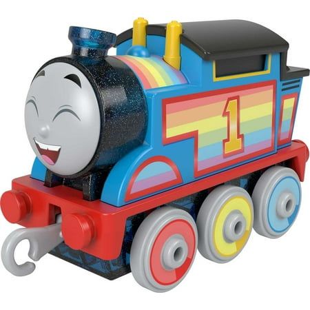 Rainbow adventures await with this collection of Thomas & Friends push-along toy train engines from Fisher-Price. Young conductors can create their own railway fun with popular characters from the show including Thomas, Diesel, and Kana! (Each sold separately and subject to availability.) Kids can push these rainbow railway friends along any Thomas & Friends track for loads of fun! (Track sets sold separately and subject to availability.) Color: Multicolor. Toy Trains For Kids, Thomas The Train Toys, Thomas And Friends Trains, Thomas And Friends Toys, Popular Characters, Play Vehicles, Old Train, Popular Toys, Friends Characters