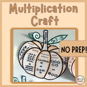 Do your students need to review multiplication strategies ? This resource is perfect for fall and will get students practicing arrays, repeated addition, number line, skip counting, and equal groups. No prep needed ! Just print and students can find an equation by rolling a pair of dice OR use some of the pre-made templates that come with a multiplication equation.Click here for the FULL FALL CRAFT BUNDLE!!! Multiplication Lessons 3rd Grade, Equal Groups Multiplication Activities, Halloween Arrays Craft, Third Grade Fall Crafts, Multiplication Crafts For 3rd Grade, Fall Multiplication Craft, Fall Activities For 3rd Grade, Fall Math Activities 3rd Grade, Fall Craft 3rd Grade