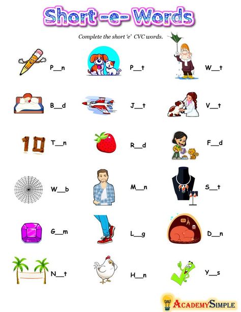 Learning Vowels, English Vowels, Cvc Words Kindergarten, Blends Worksheets, Vowel Worksheets, Classroom Anchor Charts, English Activities For Kids, Phonics Sounds, English Phonics