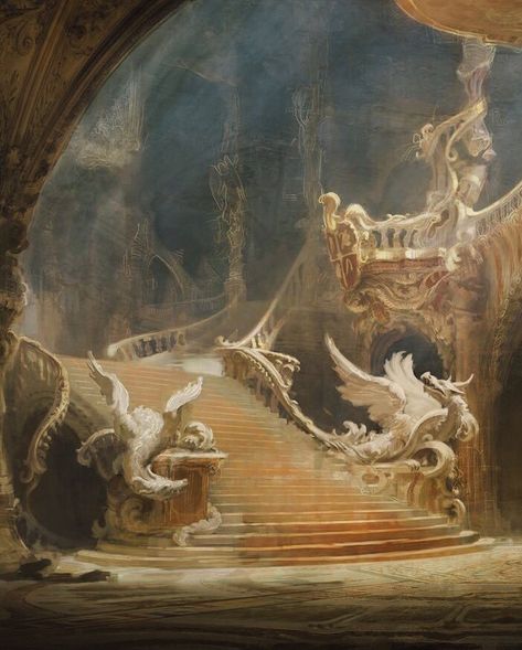 art ✧･ﾟ on Twitter: "Beauty and the Beast original concept art by Karl Simon… " Beast Concept Art, Rennaissance Art, A Castle, Fantasy Art Landscapes, Arte Fantasy, Ethereal Art, 판타지 아트, Classical Art, Jena