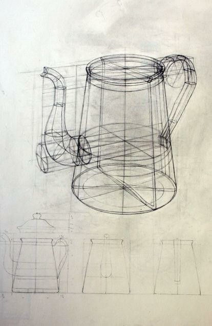 Basic Sketching, Structural Drawing, Perspective Drawing Architecture, Perspective Drawing Lessons, Art Basics, Object Drawing, Geometric Drawing, Perspective Art, Industrial Design Sketch