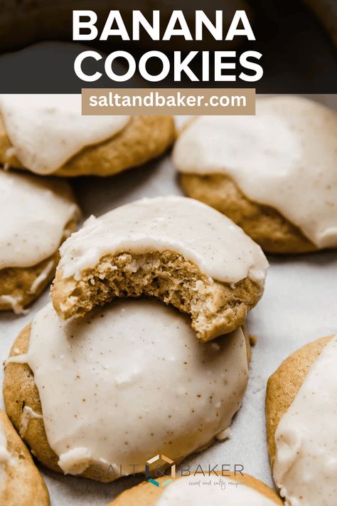 Small Batch Cookie Recipe, Banana Cookie Recipe, Graham Cracker Crust Recipe, Banana Coffee Cakes, Cinnamon Banana Bread, Brown Butter Frosting, Cookie Recipes From Scratch, Coconut Pecan Frosting, Homemade Dessert