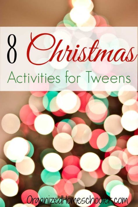 These Christmas Activities for Tweens are the perfect way to create family time leading up to Christmas. We do one Advent activity every day of December while we wait for Christmas. #Christmas #Advent #tweens Teen Christmas Games, Christmas Games For Teens, Christmas Advent Activities, Teen Christmas Party, Winter Homeschool, Christmas Month, Christmas Party Activities, Advent Ideas, School Christmas Party