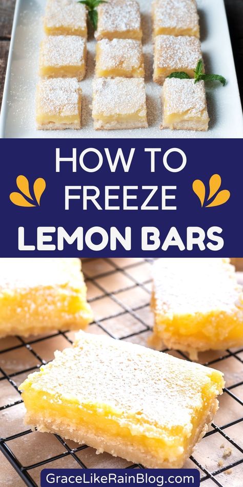 Discover how to freeze lemon bars the easy way – a foolproof and creative guide that unravels the secret behind prolonging the life of your perfect lemon bars. Learn how to preserve the freshness, zesty flavor, and radiant appeal of your homemade lemon bars directly from your own kitchen. This guide is perfect for home bakers desiring to retain their baked goods’ taste and quality, making it easier to enjoy your homemade delights whenever you desire. Lemon Desserts Bars, Perfect Lemon Bars, Lemon Cake Bars, Homemade Lemon Bars, Lemon Bar Cookies, Infused Treats, Freezing Lemons, Kitchen 101, Lemon Cream Cheese Bars