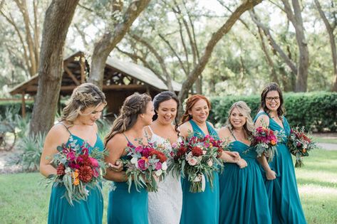 Bright Teal Bridesmaid Dresses, Peacock Color Bridesmaid Dresses, Colourful Bridesmaids Dresses, Bridesmaid Dresses Turquoise, Dark Teal Bridesmaid Dresses, Turquoise Bridesmaid Dress, Western Bridesmaid Dresses, Bridesmaid Colours, Peacock Bridesmaid Dresses