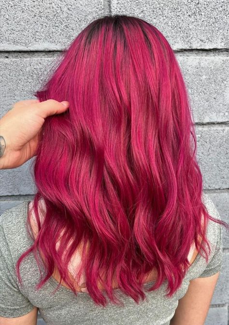 Flash Pink Hair, Pink Hair, Dyed Hair, Flash, Hair Cuts, Dye, Long Hair Styles, Hair Styles, Hair