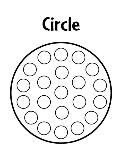 Circle Tracing Worksheets Preschool, Shape Week Preschool, Circle Sticker Activities Preschool, Circle Ideas For Preschool, Circle Art For Preschool, Teaching Circles Preschool, Free Circle Template, Preschool Circle Activities, Circle Dot Painting