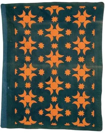 Wiccan Quilt Pattern, Witch Quilt Patterns, Moon Quilt Block, Celestial Quilt Pattern, Goth Quilt Patterns, Whimsigoth Quilt, Sun And Moon Quilt, Tarot Quilt, Moon And Stars Quilt