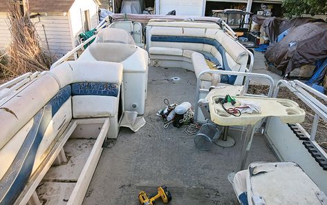 Pontoon Makeover, Pontoon Boat Decor, Diy Boat Seats, Pontoon Anchor, Pontoon Boat Furniture, Pontoon Seats, Pontoon Boat Accessories, Pontoon Accessories, Pontoon Boat Seats