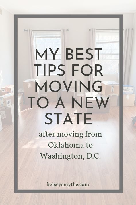 I compiled my best tips for moving to a new state after reflecting on our move from Oklahoma to Washington, D.C. 6 months ago. Moving cross-country is always more stressful and difficult than it has to be and there are a LOT of unknowns. Hopefully this list will help you feel better prepared for things that will likely come up during your move to a different state. Moving Across Country Tips, Moving Day Checklist, Moving To Do List, Tips For Moving Out, Moving To A New State, Moving List, Moving Across Country, Moving Cities, Vacation Packing Tips