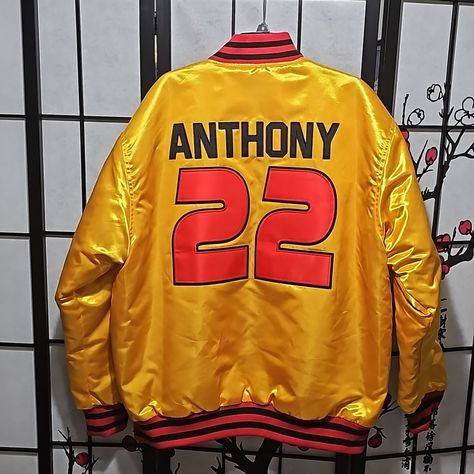 Carmelo Anthony Oak Hill High School Basketball Superstar Satin Jacket Coat Size 3xl New Without Tags By Headgear Classics Nostalgia Streetwear 26 Pit To Pit 31 Length School Basketball, Carmelo Anthony, Oak Hill, Satin Jacket, Satin Jackets, Jacket Coat, Mens Jackets, High School, Coats Jackets