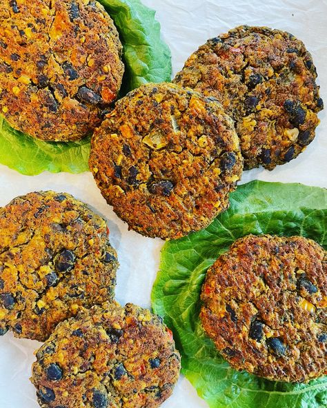 Black Bean Veggie Patties Cooked Black Beans, Veggie Patties, Sweet Bell Peppers, Cooking Black Beans, Garlic Clove, Turmeric Powder, Sauteed Vegetables, Shredded Carrot, Bell Peppers