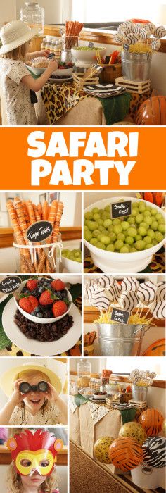 Wild One Birthday Party Food Table, Jungle Theme Snacks Safari Food, Animal Party Snacks, Jungle Safari Food Ideas, Safari Themed Food Snacks, Wild One Party Snacks, Safari Birthday Snacks, Safari Snacks For Kids Jungle Theme, Safari Themed Snacks