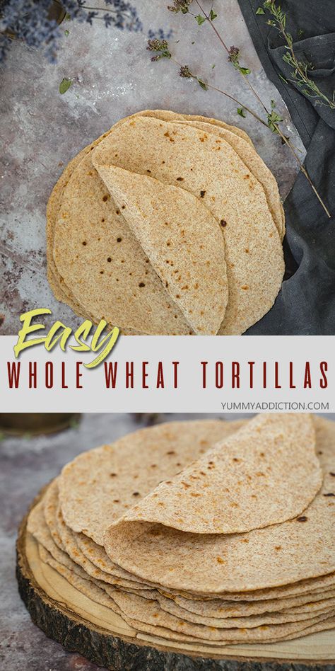 If you love making wraps, tacos, and enchiladas, you need to try making homemade whole wheat tortillas. It’s way easier than you think and will elevate your meals to the next level. #tortillas #homemade #wholewheat #easy Vegan Tortillas, Wheat Flour Tortillas, Vegan Tortilla, Wheat Tortillas, Keto Tortillas, Whole Wheat Tortillas, Tortilla Recipe, Homemade Tortillas, Low Carb Breakfast Recipes