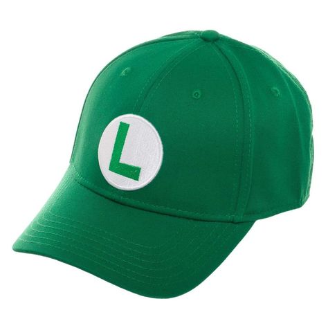 PRICES MAY VARY. 100% Cotton Elastic closure Hand Wash Only SIZE - The Luigi Hat is 58 cm and able to fit most sizes. MATERIAL - The Luigi Cosplay hat is made fo 100% cotton with a flex fit bill. OFFICIALLY LICENSED - The Luigi accessory is officially licensed and 100% authentic. GREAT GIFT - This Luigi Cosplay Hat is the perfect gift! COSPLAY - This is a must-have for fans going to an event in Mario Brothers Cosplay! He's the second most famous Italian plumber but he's first on your Cosplay cos Luigi Cosplay, Super Mario Cosplay, Luigi Hat, Mario Cosplay, Super Mario Luigi, Mario Y Luigi, Super Mario And Luigi, Fitted Baseball Caps, Rave Accessories