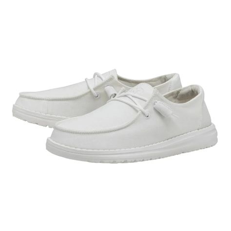 Women's Hey Dude Wendy Slub Canvas, Style# 40063-100, Size 7, Color White Step out in the HEYDUDE Wendy Slub Canvas Women’s Casual Shoe! This all-white, slip-on style is lightweight and features a canvas upper with a cushioned insole. The adjustable, elastic laces ensure the HEYDUDE Wendy Slub Canvas Women’s Casual Shoe fits your feet just the way you like! Slip-on Canvas upper Cushioned insole Lightweight outsole Elastic laces White Imported The four initial images were sourced from the internet to represent the item you will be getting, while the rest of the photos capture the actual original item that will be sent to you RM-13-302 AAA White Hey Dudes, Heydude Shoes, Pretty Shoes Sneakers, Women's Casual Shoes, Affordable Shoes, Hey Dudes, Women's Slip On Shoes, Hey Dude, Elastic Laces