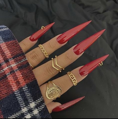 Long Stellio Nails, 1111 Nails, Maroon Stiletto Nails, Burgundy Stiletto Nails, Louboutin Nails, Red Stiletto Nails, Kylie Nails, Acrylic Nails Stiletto, Long Red Nails