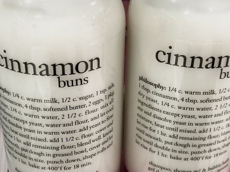 philosophy cinnamon bun shampoo and conditioner | acs Victoria's Secret Angel, Vanilla Latte, Rory Gilmore, Warm Milk, Cinnamon Buns, Dry Yeast, Winter Time, Shower Gel, Buns