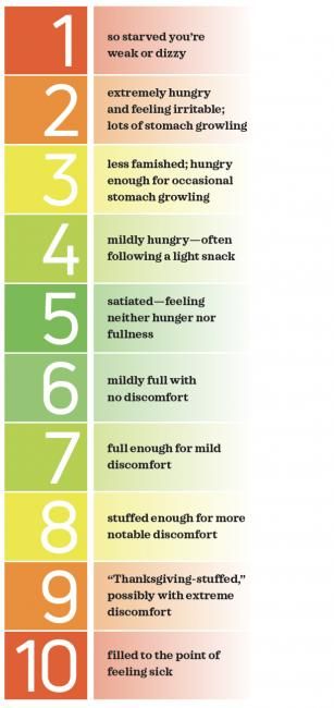 Nutrition Hacks Based on Hard Science Food Journal Intuitive Eating, Hunger Scale Chart, Eating Intuitively, Body Type Workout, Therapy Thoughts, Hunger Scale, Endomorph Body Type, Stomach Growling, Weight Goals