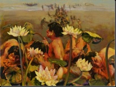 Painting- The Lotus Eaters Tennyson Poems, Lotus Eaters, Fake Instagram Post, Homer Odyssey, Funny Instagram Posts, Poem Analysis, Alfred Tennyson, Celebrity Instagram, Lotus Plant