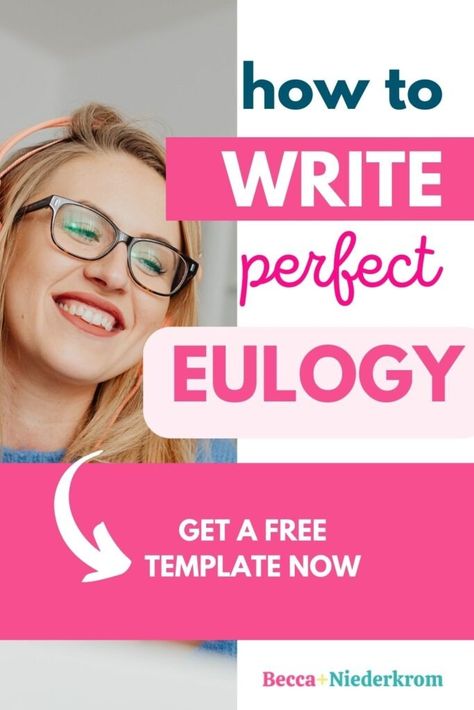 How to write a eulogy - step by step - Becca Niederkrom Writing A Eulogy, Trust Your Instincts, French Culture, Love And Respect, Life Stories, Writing Tips, Trust Yourself, Earn Money, How To Introduce Yourself