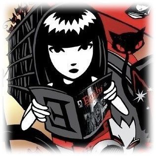 Goth Posters, Rentry Img, Goth Cartoon, Strange Aesthetic, Gothic Poster, Emily The Strange, Aesthetic Goth, A Girl, Reading