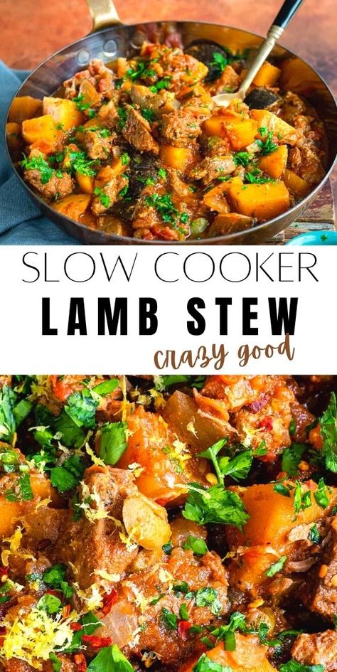 Slow Cooked Lamb Recipes, Lamb Stew Recipes Slow Cooker, Diced Lamb Recipes, Lamb Neck Recipes, Lamb Casserole Recipes, Lamb Slow Cooker Recipes, Crockpot Lamb, Slow Cooker Curry Recipes, Lamb Roast Recipe