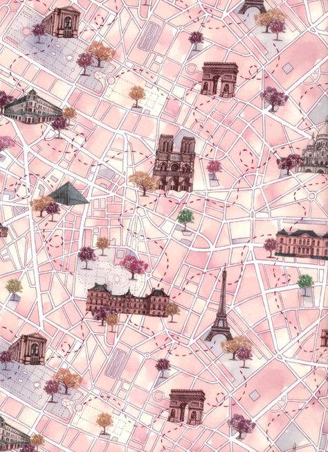 The Strawberry Thief, Vintage Parisian, Paris Pink, Liberty Art Fabrics, Strawberry Thief, Pink Cards, Watercolor Effects, Street Map, Fabric Remnants