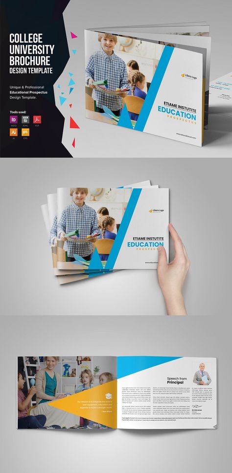 School Prospectus Cover Design, Poem Pictures, University Brochures, College Prospectus, School Prospectus, Education Brochures, School Brochure, Brochure Design Inspiration, Education School