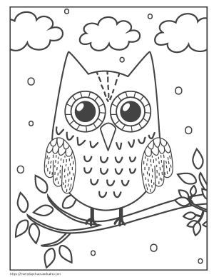 Dover Publications Coloring, Owl Coloring, Owl Printables, Owl Kids, Owl Coloring Pages, Whimsical Owl, Owl Illustration, Bird Coloring Pages, Nocturnal Animals