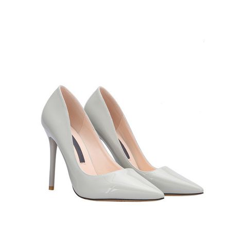 SheIn(sheinside) Grey Point Toe High Stiletto Heel Pumps ($42) ❤ liked on Polyvore featuring shoes, pumps, grey, grey pointed toe pumps, gray platform pumps, pointed toe platform pumps, pointed-toe pumps and platform stilettos Gray Pumps, Grey Pumps, Grey Heels, Heels Stilettos, Pumps Heels Stilettos, Platform Stilettos, Shoes Platform, Shoes High, Stiletto Pumps