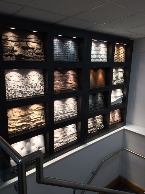 We now have a showroom in Stoke-on-Trent showcasing 16 Sample designs of our wall panels. Including a wall display of PR 442 and PR 550  LISTER TRADE FRAMES  Unit 2,Govan Road, Fenton, Stoke-on.Tre... Trading Room Design, Trading Office, Penthouse Aesthetic, Design Center Showroom, Trading Room, Showroom Ideas, Penthouse Living, Showroom Decor, Staircase Wall