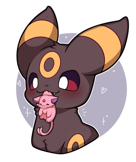 Umbreon holding a smol baby Espeon 🌸 . . #pokemon #umbreon #eeveelution #anime #fanart Cute Pokemon Pfp, Espeon Pokemon, Umbreon Espeon, Ewolucje Eevee, Eevee Cute, Umbreon And Espeon, Baby Pokemon, Pokemon Umbreon, Pokemon Eevee Evolutions