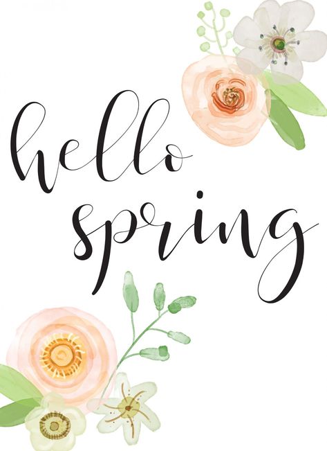 hello spring printable Hello Spring Wallpaper, Fake Tulips, Frühling Wallpaper, February Wallpaper, Hello February, Dinner Quick, Real Fake, At Home Decor, Spring Quotes